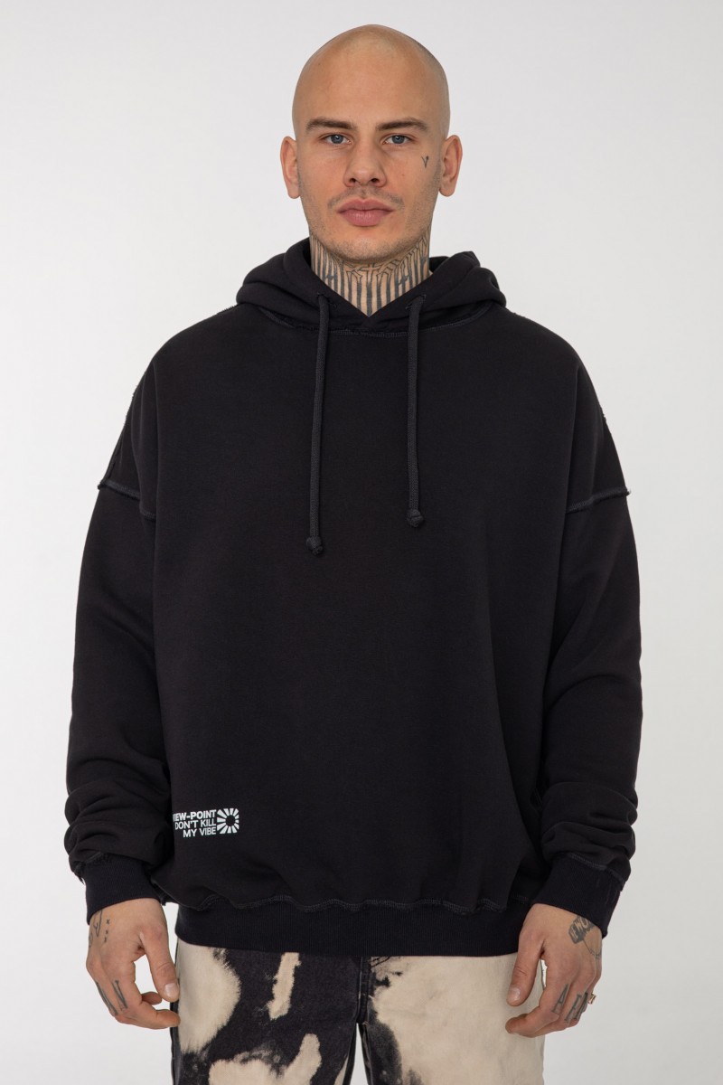 VOLCANIC HOODIE BLACK