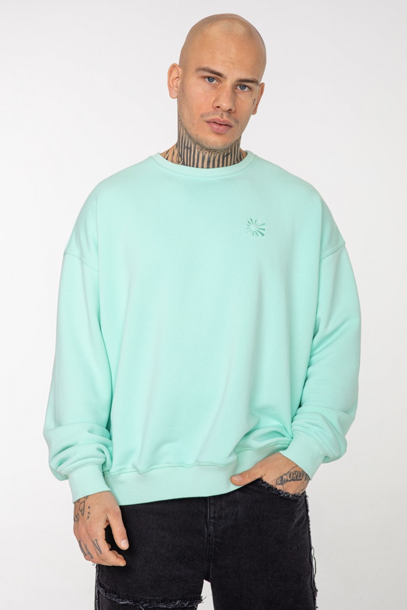 TONAL MINT CREWNECK