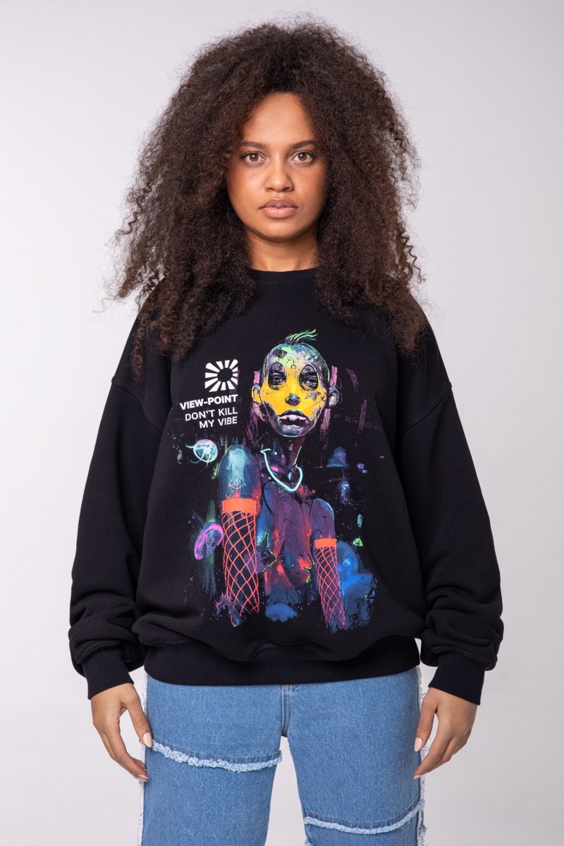 CIRCUS YELLOW CREWNECK BLACK