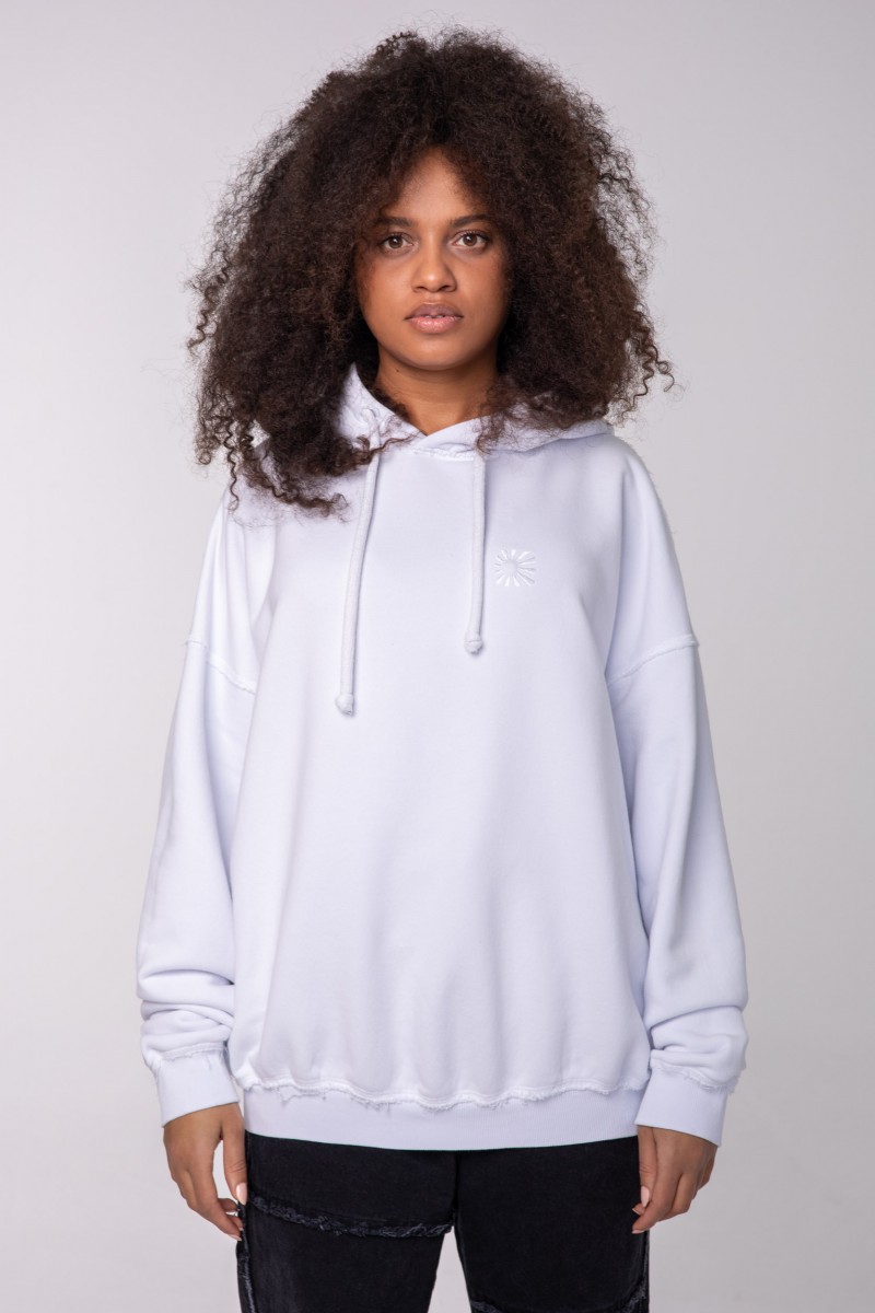 TONAL WHITE HOODIE