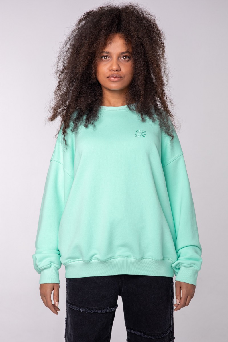 TONAL MINT CREWNECK