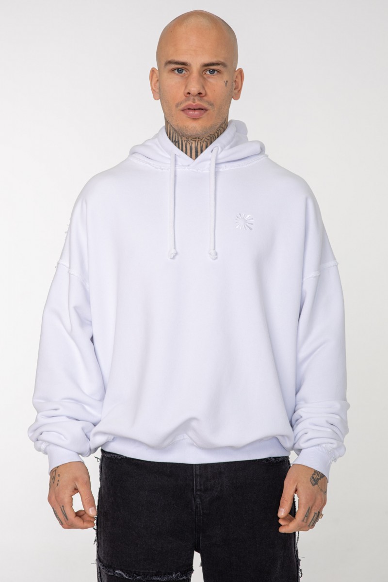 TONAL WHITE HOODIE